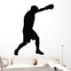 Wide Angle Punch Boxing Wall Decal