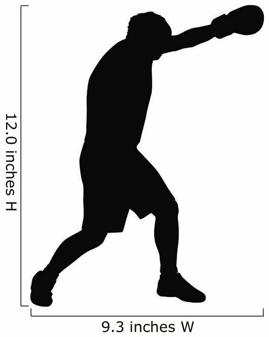 Wide Angle Punch Boxing Wall Decal