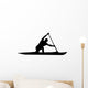 Canoeing Silhouette Wall Decal