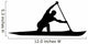 Canoeing Silhouette Wall Decal