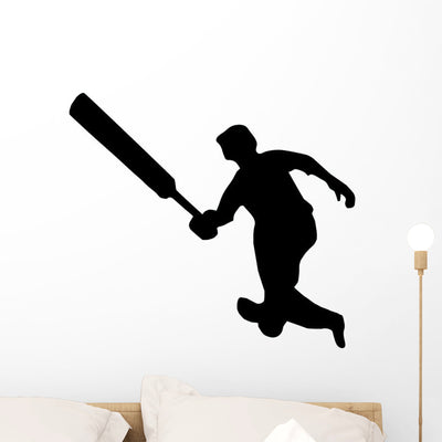 Cricket Silhouette Wall Decal shown on a wall