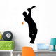 Batter Ready Cricket Silhouette Wall Decal