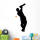 Batter Ready Cricket Silhouette Wall Decal