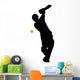 Batter Ready Cricket Silhouette Wall Decal