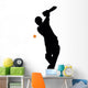 Batter Ready Cricket Silhouette Wall Decal