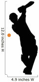 Batter Ready Cricket Silhouette Wall Decal