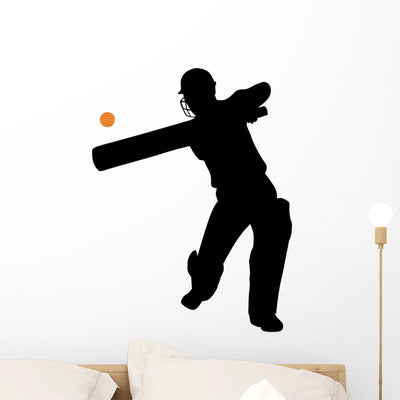 Cricket Silhouette Wall Decal shown on a wall