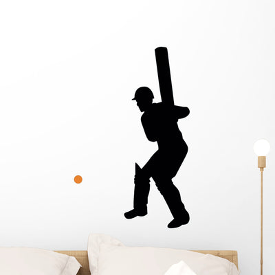 Cricket Silhouette Wall Decal shown on a wall