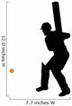 Cricket Silhouette Wall Decal
