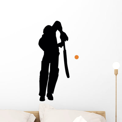 Cricket Silhouette Wall Decal shown on a wall