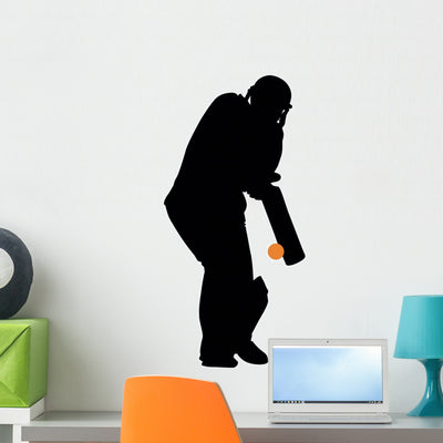 Cricket Silhouette Wall Decal shown on a wall