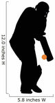 Cricket Silhouette Wall Decal