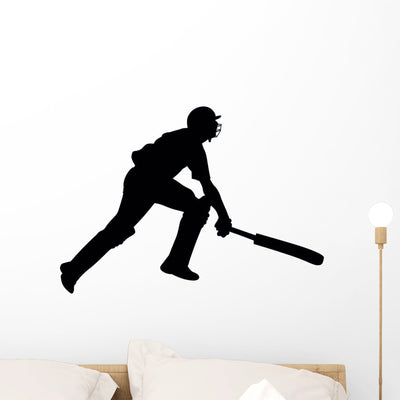 Cricket Silhouette Wall Decal shown on a wall