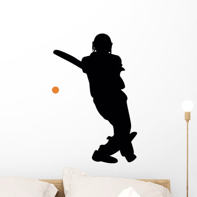 Cricket Silhouette Wall Decal shown on a wall