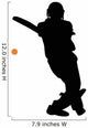 Cricket Silhouette Wall Decal