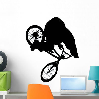 Landing BMX Wall Decal shown on a wall