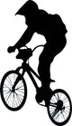 Jumping BMX Silhouette Wall Decal