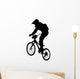 Jumping BMX Silhouette Wall Decal