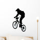 Jumping BMX Silhouette Wall Decal