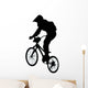 Jumping BMX Silhouette Wall Decal