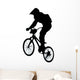 Jumping BMX Silhouette Wall Decal