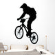 Jumping BMX Silhouette Wall Decal