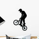 Standing Jump BMX Silhouette Wall Decal