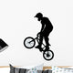 Standing Jump BMX Silhouette Wall Decal