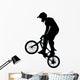 Standing Jump BMX Silhouette Wall Decal