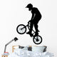 Standing Jump BMX Silhouette Wall Decal