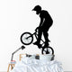 Standing Jump BMX Silhouette Wall Decal