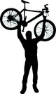 Victory Lifting BMX Silhouette Wall Decal