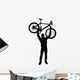 Victory Lifting BMX Silhouette Wall Decal