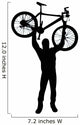 Victory Lifting BMX Silhouette Wall Decal
