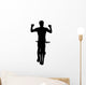 No-hands BMX Silhouette Wall Decal