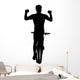 No-hands BMX Silhouette Wall Decal