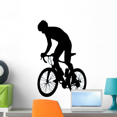 Bmx Wall Decal shown on a wall
