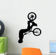 Spinning Jump BMX Silhouette Wall Decal