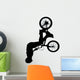 Spinning Jump BMX Silhouette Wall Decal