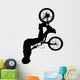 Spinning Jump BMX Silhouette Wall Decal