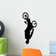 Upside-down Jump BMX Silhouette Wall Decal