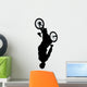 Upside-down Jump BMX Silhouette Wall Decal