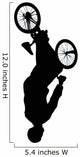 Upside-down Jump BMX Silhouette Wall Decal