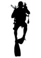 Scuba Diver Diving Wall Decal