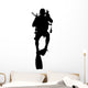 Scuba Diver Diving Wall Decal