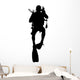Scuba Diver Diving Wall Decal