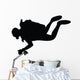 Scuba Diving Silhouette Wall Decal