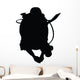 Scuba Diving Silhouette Wall Decal