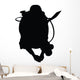 Scuba Diving Silhouette Wall Decal