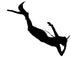 Scuba Diver Diving Deeper Wall Decal